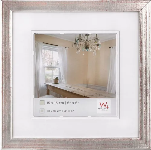 Pepper Holzrahmen 15x15 cm silber in silber von Walther