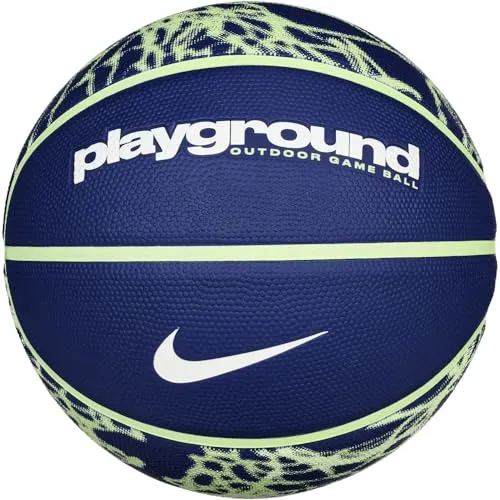 Nike Everyday Playground 8P Basketball - 7 - Basketbälle mit maximaler Haftung auf Asphalt und Parkett, ideal für Freizeitspieler, bietet hervorragende Ballkontrolle dank konkaver Rillen.
