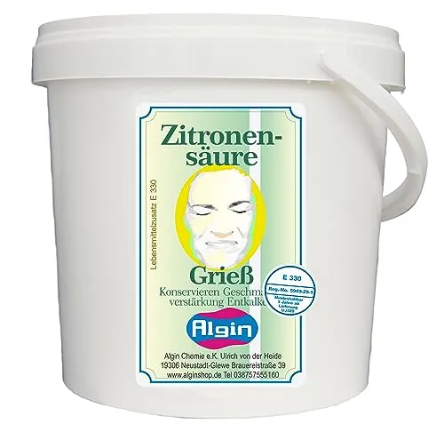 Zitronensäure Grieß 1kg Eimer