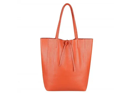 ITALYSHOP24 Schultertasche Made in Italy Damen Premium Leder SHOPPER Tasche HOBO Umhängetasche, Echtleder Business Bag leicht groß klassisch sicher geräumig Beutel