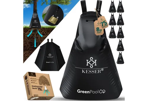KESSER Tropfer Baum-Bewässerungssack 8-tlg. in schwarz von Kesser