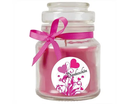 HS Candle Duftkerze (1-tlg), Kerze im Bonbonglas, Motivkerze mit ca. 110 Std. Brenndauer