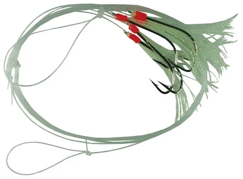 Dieter Eisele Meerespaternoster mit 5 Fliegen 4/0, 0,60mm, Meeressystem, Vorfach