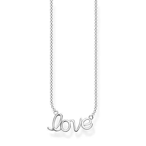 Thomas Sabo Damen Kette Love 925 Sterling Silber KE1847-001-21-L45v - Elegante Damenkette aus 925er Sterlingsilber, ideal für individuelle Kombinationen mit Charms und Anhängern. Perfektes Geschenk für jeden Anlass!