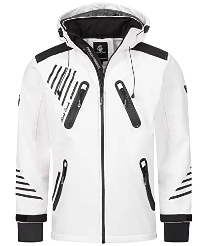 Rock Creek Softshelljacke Weiß - Sportliche Softshelljacke von Rock Creek, ideal für jeden Street-Style. Schützt zuverlässig vor Regen und Wind, perfekt für aktive Tage. Kombinierbar mit Fleecejacken und Windbreakern für jeden Anlass.