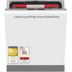 exquisit vollintegrierbarer Geschirrspüler 9614 EGSP9614-E-030A inox, 14 Maßgedecke, flüsterleise 42 dB