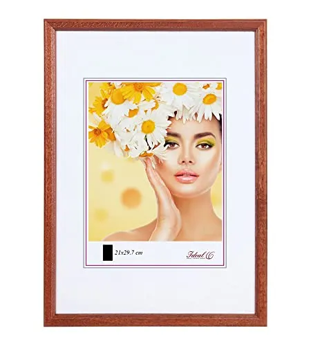 IDEAL TREND EKO Holz Bilderrahmen Foto Rahmen Holzrahmen Wanddeko Collage Poster S236: Farbe: Braun | Format: 15x20
