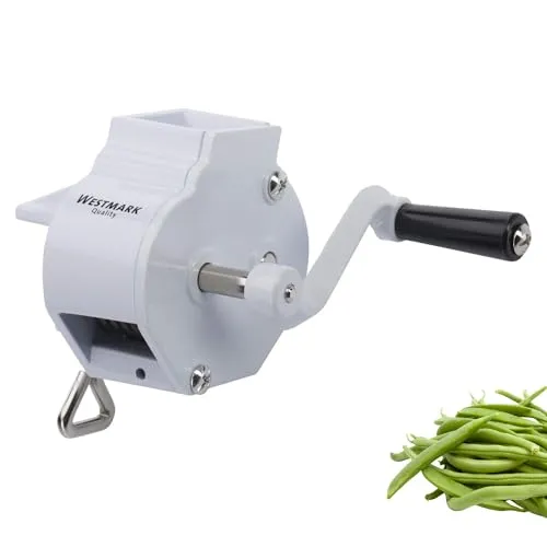 Westmark Bohnen Langschneider aus Metall mit Schraubzwinge - Schäler & Zerkleinerer, manuelle Handhabung für präzises Schneiden von Bohnen, ideal für eine schnelle Zubereitung von Gemüsegerichten.