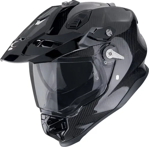 Scorpion ADF-9000 Carbon Air Solid Endurohelm - Schwarz - 3XL - Motorradhelm mit ultra-leichter Carbonfaserschale und AirFit®-System für individuelle Anpassung. Perfekt für Abenteuer-Biker, bietet hohen Komfort und Sicherheit bei allen Fahrbedingungen.