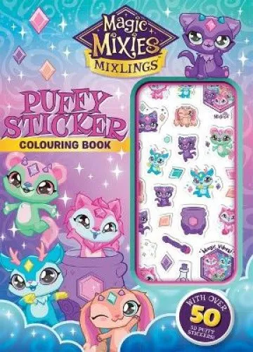 Magic Mixies Mixlings: Puffy Sticker Colouring Book (Moose) [Paperback]