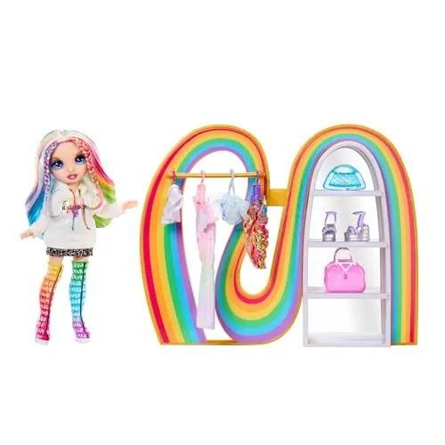 MGA Rainbow High Amayas Regenbogen-Schrank-Spielset