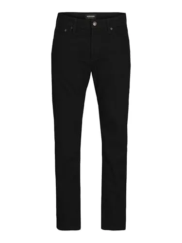 Jack & Jones JJIMIKE Tapered-fit-Jeans - Modische schwarze Denim-Jeans mit elastischem Material für optimalen Tragekomfort, ideal für lässige Outfits.