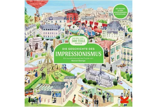 Laurence King Puzzle Die Geschichte des Impressionismus, 500 Puzzleteile