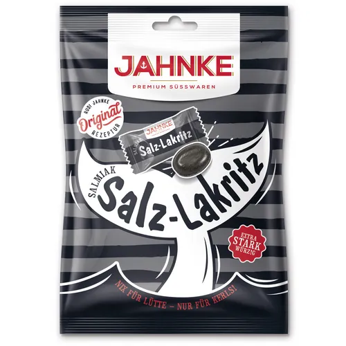 Produktbild Jahnke Salz-Lakritz Bonbons 125g Beutel