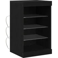 vidaXL Sideboard mit LED-Leuchten in schwarz von vidaXL