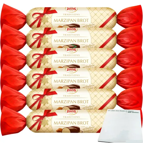 Zentis Marzipan Brot 6er Pack 6x100g Riegel usy Block
