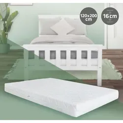 ML-Design 7-Zonen Kaltschaummatratze 120x200 cm – Härtegrad H4, abnehmbarer Bezug - Erlebe erholsamen Schlaf mit dieser 7-Zonen Kaltschaummatratze. Der atmungsaktive, waschbare Bezug sorgt für Hygiene, während der hochwertige Kaltschaum optimale Unterstützung bietet. Ideal für Allergiker!