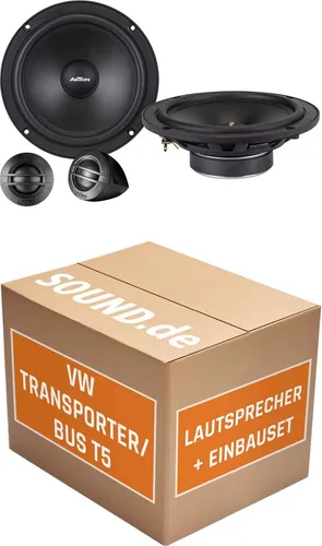Axton ATC165S Einbaupaket für VW T5/T6 – 16cm Lautsprecher Set