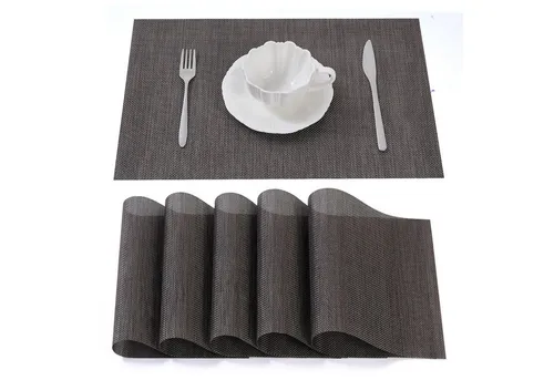 Simurq Platzset - Tischsets Abwaschbar / Rutschfest und Waschbar, (Platzdeckchen in 45x30 cm - Tischunterlage -, 6-St., Set mit 4 oder 6 Tischsets), Tischuntersetzer für Esszimmer und Küche
