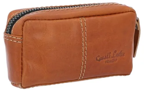 Gusti Schlüsseltasche Leder - Butler Schlüsseletui Schlüsselmappe Schlüsselmäppchen Damen Herren Braun Leder