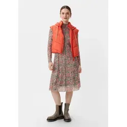 comma Minikleid Kleid Gemustertes Kleid aus Mesh bunt|grün 46 EU