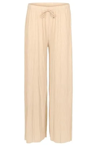 Easy Young Fashion Damen Sommerhose - Plisseehose für jeden Anlass - Damen-Hosen: Elegante Plisseehose aus weich fließendem Stoff, figurfreundlich geschnitten und ideal für Sommer, Büro oder Urlaub. Elastischer Bund sorgt für perfekten Sitz und hohen Tragekomfort.