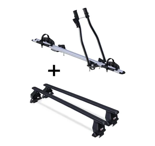 VDP Dachträger Set für Opel Zafira Tourer ab 2011 - Dachgepäckträger Set mit hochwertigem Fahrradträger SAGITTAR und stabilen Menabo Tema Dachträgern. Ideal für den sicheren Transport von Fahrrädern bis 15 kg, einfach zu montieren und abschließbar.
