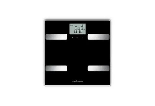 medisana BS A41 digitale Körperanalysewaage - Personenwaage mit App-Anbindung zur umfassenden Körperanalyse: misst Gewicht, Körperfett, Muskelmasse und mehr. Bis 180 kg, erkennt bis zu 8 Nutzer automatisch.