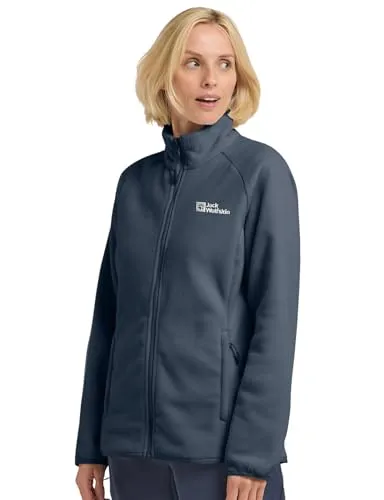 Jack Wolfskin Moonrise FZ W - Warme Fleecejacke - Funktionsjacken mit 2 Hüfttaschen, elastischen Bündchen und Systemreißverschluss für optimalen Komfort und Bewegungsfreiheit.