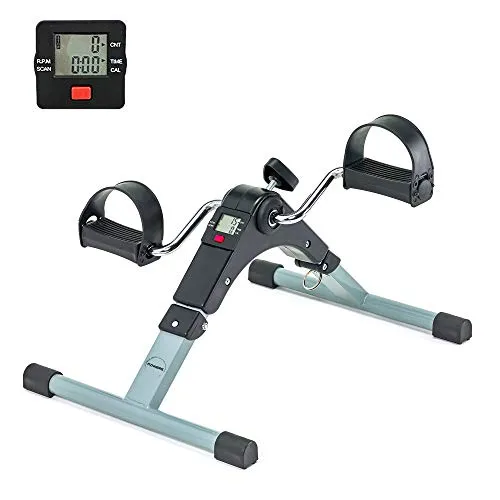 PINNERS Heimtrainingspedale, Mini-Heimtrainer, klappbarer Heimtrainer, Heimtrainingsgerät, Seniorenpedale, Pedale für ältere Menschen, Pedaltrainer für Senioren, Pedalier