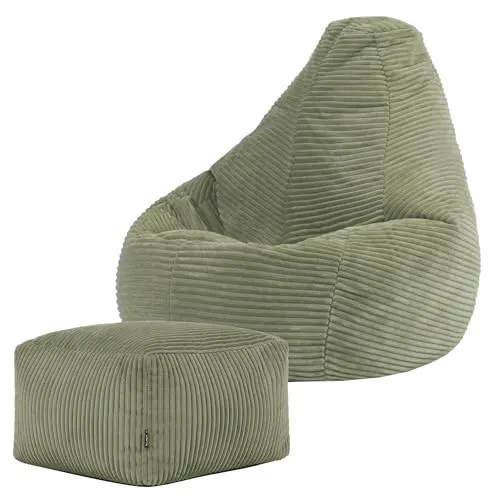 icon Sitzsack Kinder Sessel aus Cord „Dalton