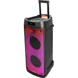 BLAUPUNKT PB08DB Party Box - Tragbarer Bluetooth Lautsprecher mit Karaoke - Tragbare Lautsprecher mit 700 Watt Leistung und integrierter Karaoke-Funktion, inklusive zwei Mikrofonen und bunten Disco-LED-Lichtern für die perfekte Partyatmosphäre.