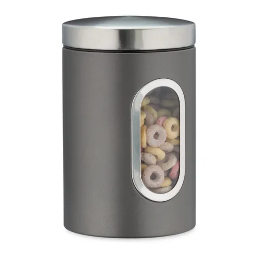 Vorratsdose Vorratsbehälter Lebensmittelbehälter Kaffeebehälter 1,4 L Metall