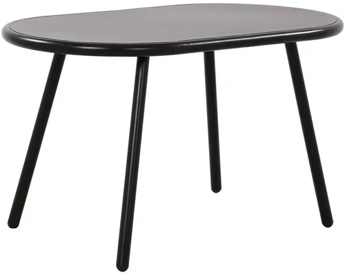 furnicato Couchtisch Velva 80x45x45 cm schwarz