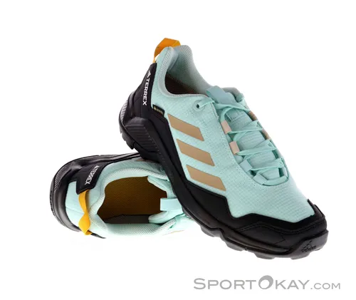 ADIDAS Eastrail GTX W - Damen Wanderschuhe in Blau, Größe 40 - Wasserdichte GORE-TEX-Membran für trockene Füße auf allen Trails, leichte EVA-Zwischensohle und hohe Traktion für optimalen Halt. Ideal für Wanderungen bei jedem Wetter.