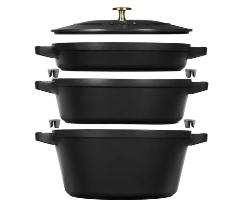 Staub La Cocotte 4,2 l Rund Eisenguss Auflaufform von Staub