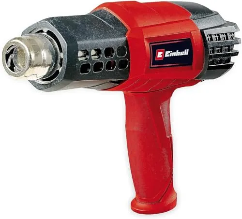 Einhell Heißluftpistole TE-HA 2000 E - 2.000 W, 3 Temperaturstufen 50-550 °C, inklusive umfangreichem Düsenzubehör für vielseitige Anwendungen