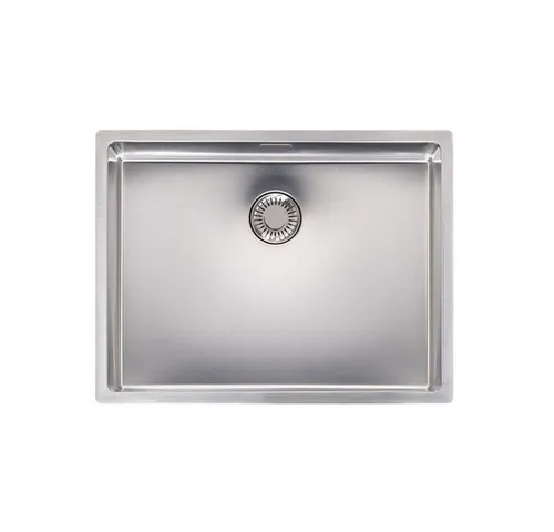 REGINOX Edelstahlspüle Spülbecken New Jersey 50x37 Edelstahl mit Handbetätigung, 54/41 cm