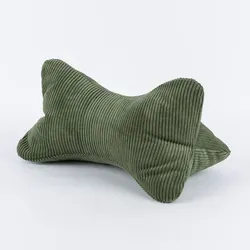 Magma Leseknochen Nackenkissen Cord grün 42x22cm - Grün in grün von MAGMA Heimtex