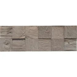 INDO 3D Wandpaneel Teak Classic Cube - Wandpaneele für Innenräume, schallreduzierend mit 3D-Effekt und eleganter Holzstruktur, ideal für eine stilvolle Raumgestaltung.