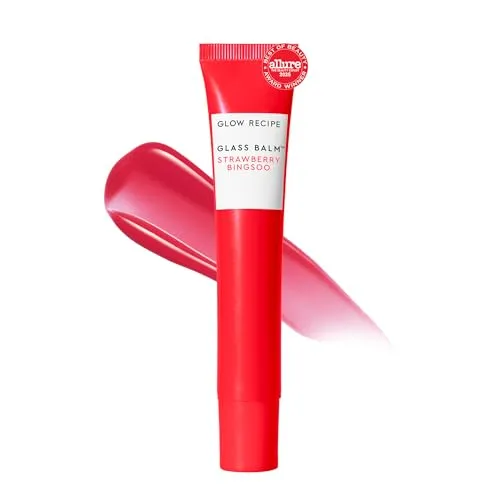 Glow Recipe - Glass Balm - Lippenpflege Für Glanz & Feuchtigkeit - lip Gloss Balm Coll: Strawberry 15 g