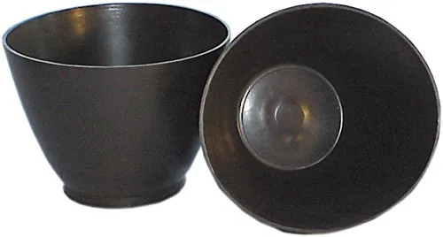 HAROMAC Gipsanrührbecher, schwarz, aus Gummi, Super Flexibel, konisch, Fliesen, Gips