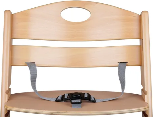 BabyGo Hochstuhl Family XL, nature - Der stabile babyGO Hochstuhl »Family XL, nature« aus Massivholz bietet hohe Standfestigkeit und ist in der Höhe sowie Tiefe verstellbar. Ideal für ergonomisches Sitzen am Familientisch, inklusive Sicherheitsgurt und Bügel für optimalen Schutz.