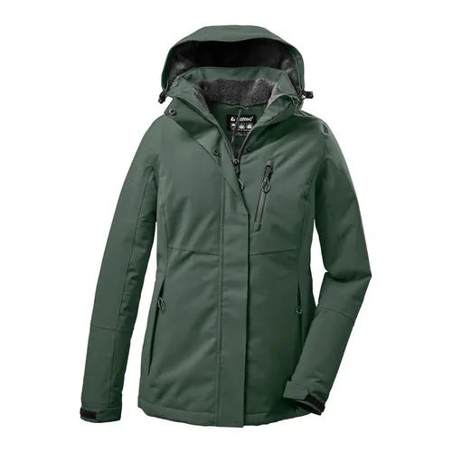 killtec Damen Kow 140 Wmn Jckt - Funktionsjacke mit abzippbarer Kapuze - Outdoorjacke für Damen, wasserdicht mit 10.000 mm Wassersäule, atmungsaktiv und umweltfreundlich durch PFAs-freie Imprägnierung. Ideal für Abenteuer in der Natur.