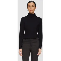 s.Oliver Feiner Rollkragenpullover mit Ajour-Details - Eleganter Rollkragenpullover im Slim Fit mit feiner Webstruktur und weicher Qualität. Ideal für Beruf und Freizeit, verleiht einen modischen Look mit femininen Akzenten.