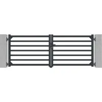 Produktbild Casanoov Flügeltor Elektrisch Antelao 300x110cm Aluminium Grau mit Drehtorantrieb Ranger B150