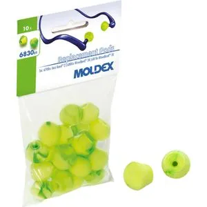 Moldex Ohrstöpsel Ersatzstöpsel 6830, SNR 23 dB, für Bügelgehörschutz Wave- und Jazz-Band, 10 Paar