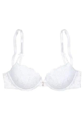 Lascana Damen Push-up-BH mit Spitze und Zierschleifen von LASCANA