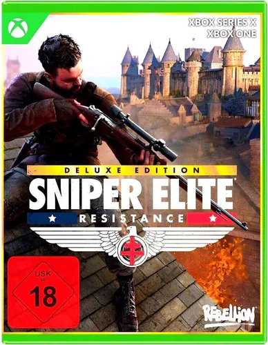 Sniper Elite Resistance - Deluxe Edition für Xbox ONE & Series X - PC- & Videospiele, Deluxe Edition mit Blu-ray, Einzelspieler-Shooter für spannende Action und Taktik!