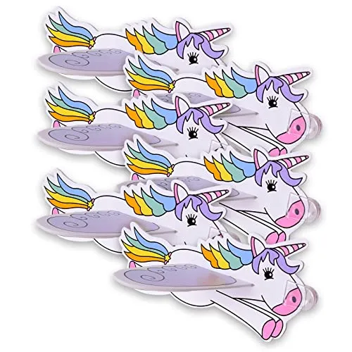 TE-Trend 6 Stück Einhorn Flieger Styropor Unicorn Gleitflugzeug Kinder Styroporflieger Mitgebsel Flieger Flugzeug Kindergeburtstag Wurfgleiter Glider Mehrfarbig